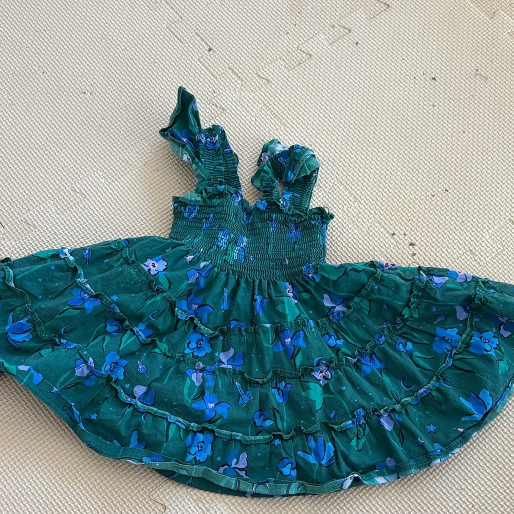 Hill House Green and Blue Floral Dress - Picture 4 of 4